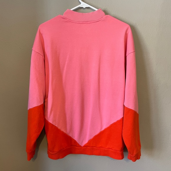 Adidas Originals Colorado colorblock pink and orange sweatshirt - Picture 3 of 4